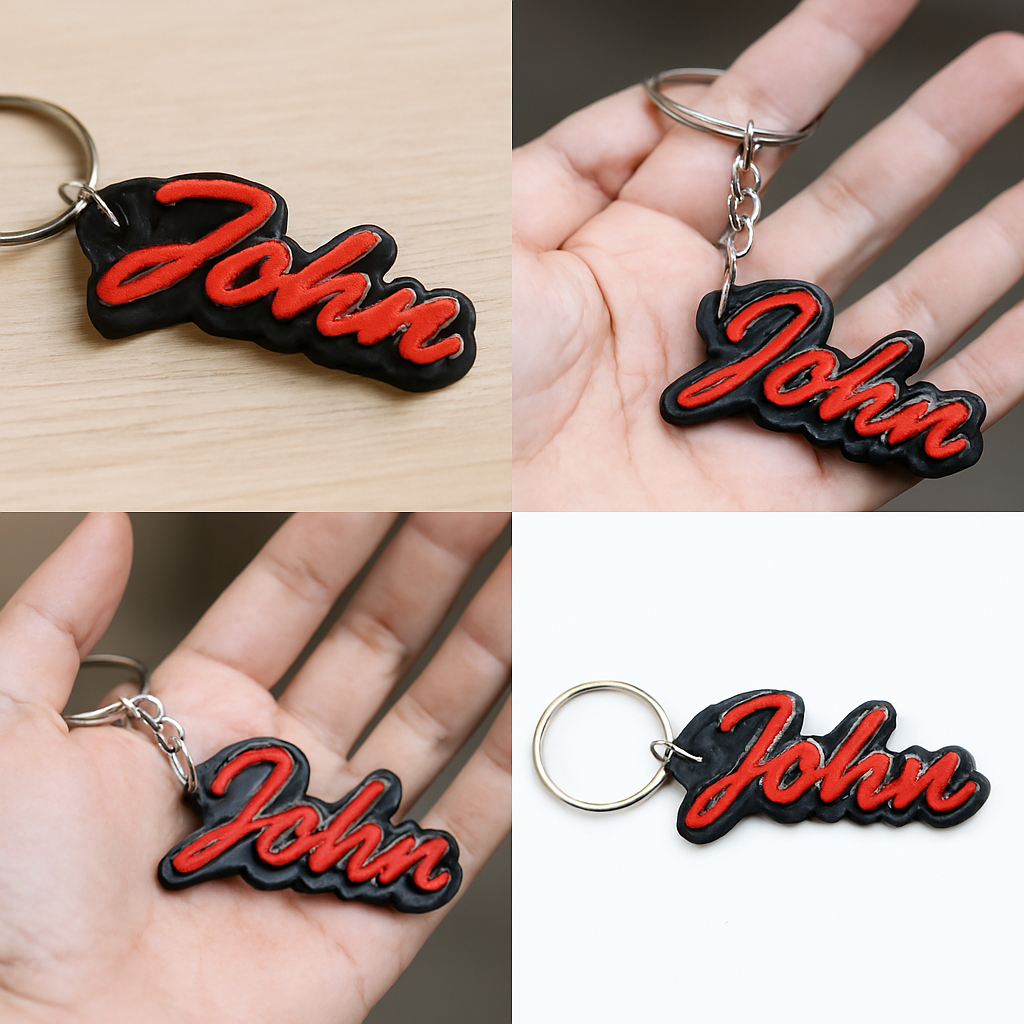 redblackAI_Image3 NameKeyChain3dprinted_John_img2