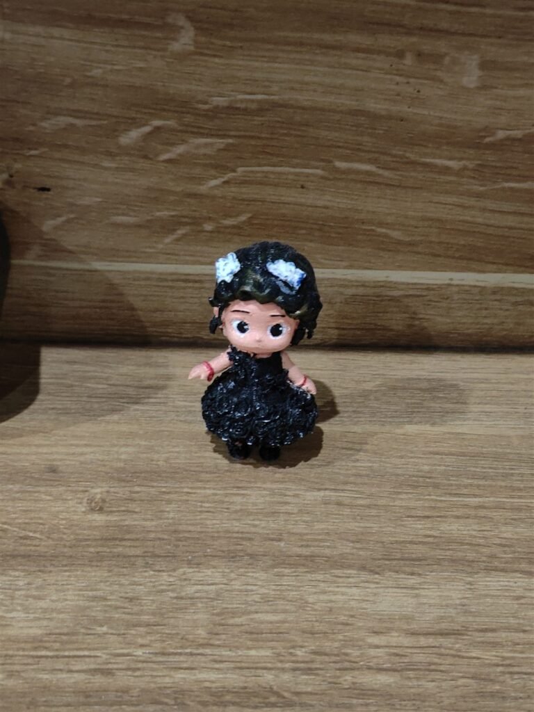 Finished coloured custom child miniature