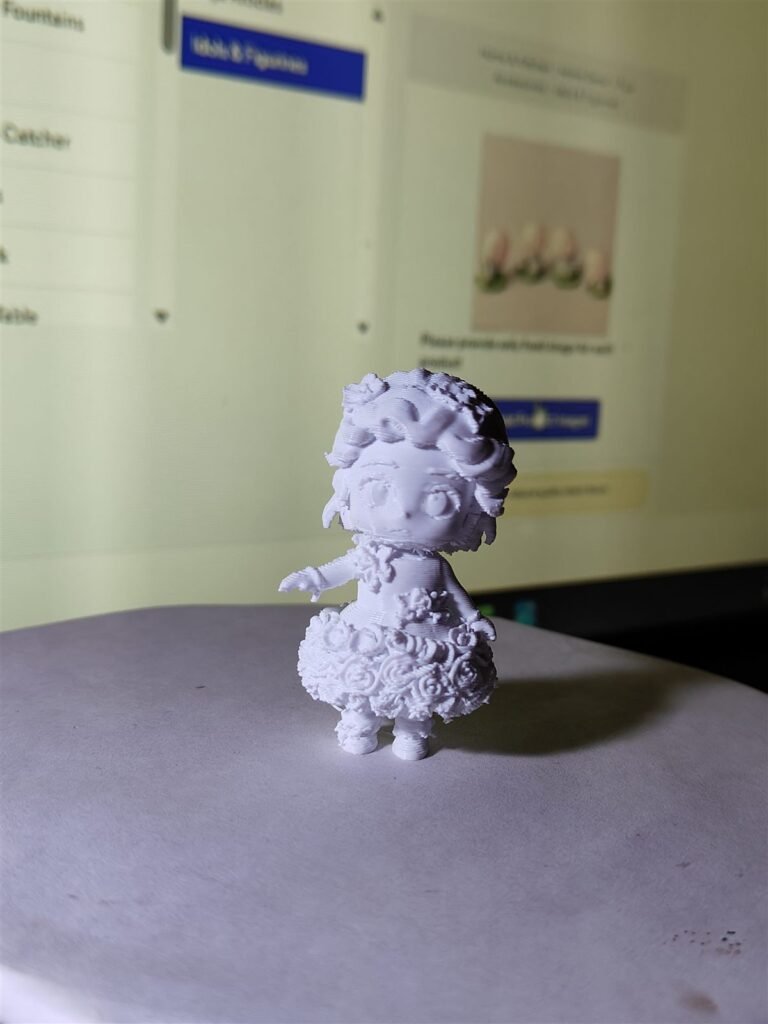 Detailed custom 3D printed child miniature prototype