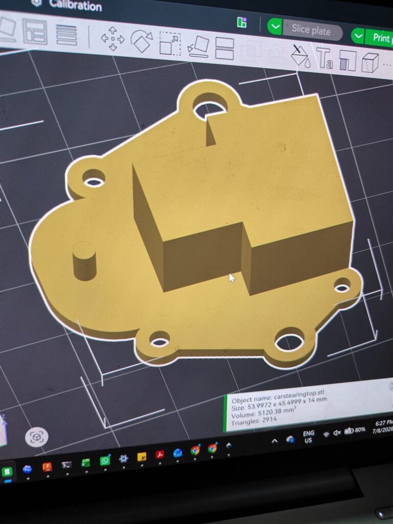 3D model for replacement toy car part